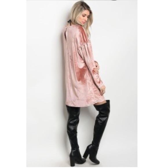 🥂Velvet Pink Dress🌟 - Picture 5 of 6